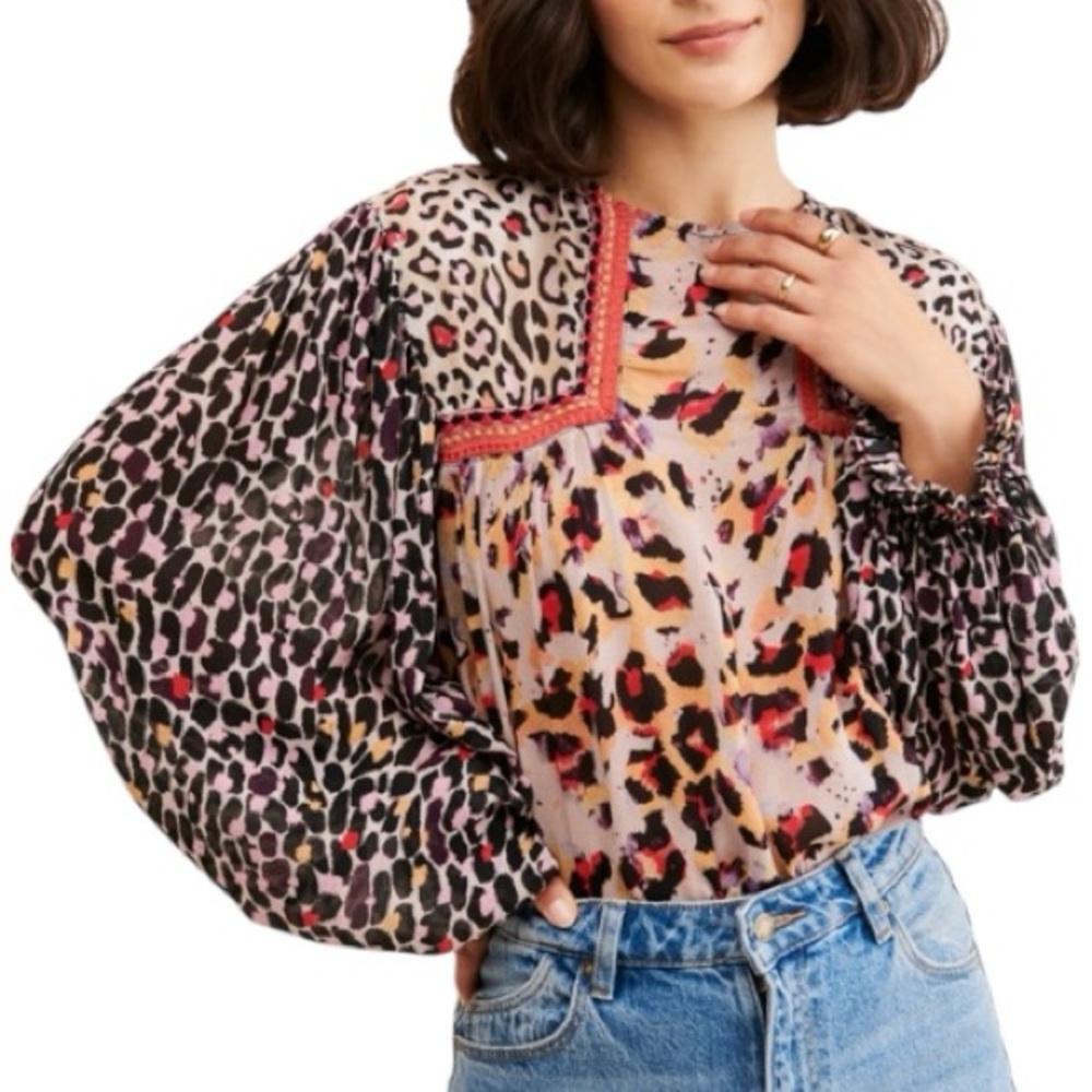 Stylish Multicolor Leopard Print Blouse - image 10